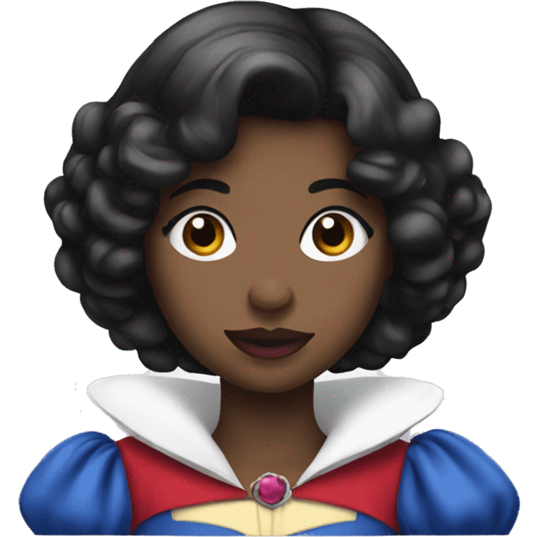 Snow White but black emoji