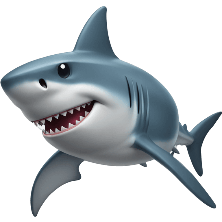 Shark with muscles emoji