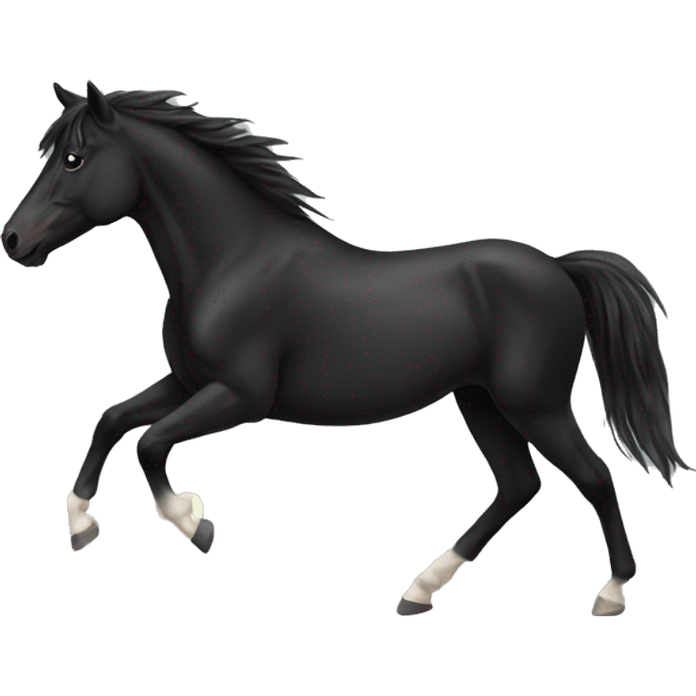 black mustang emoji