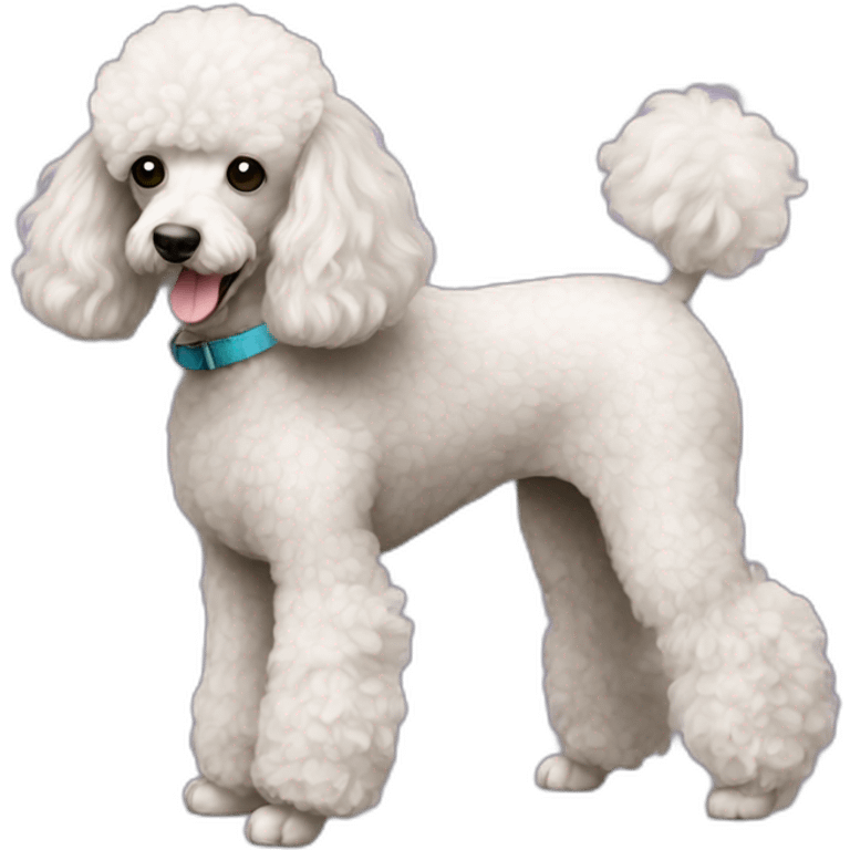 dog Miniature Poodle full body emoji