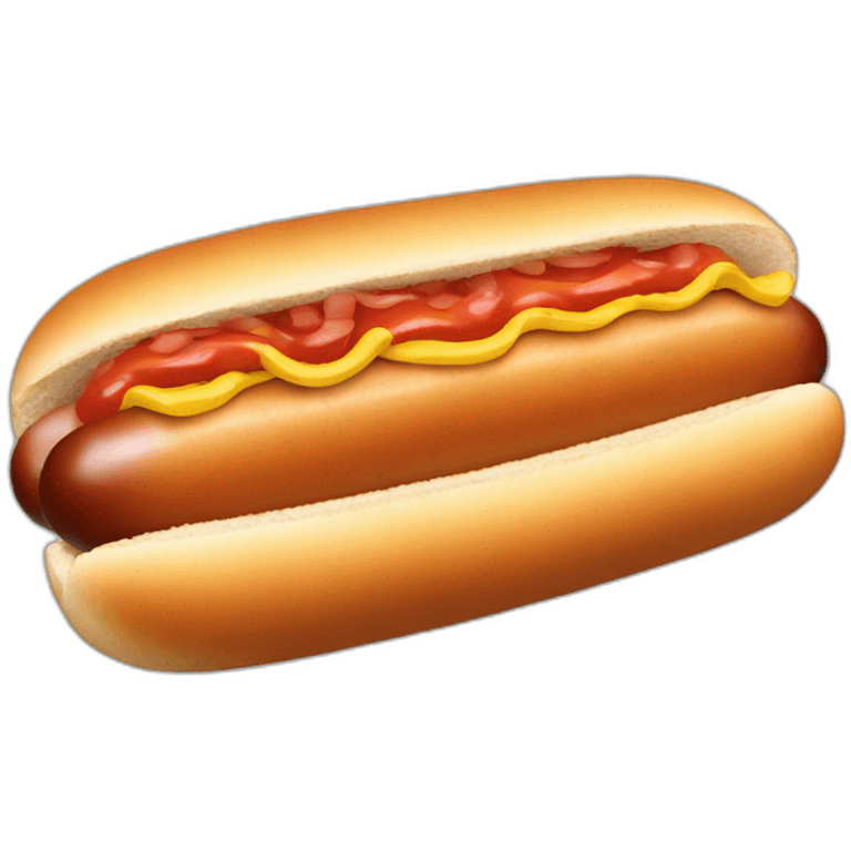 Macron hot dog emoji