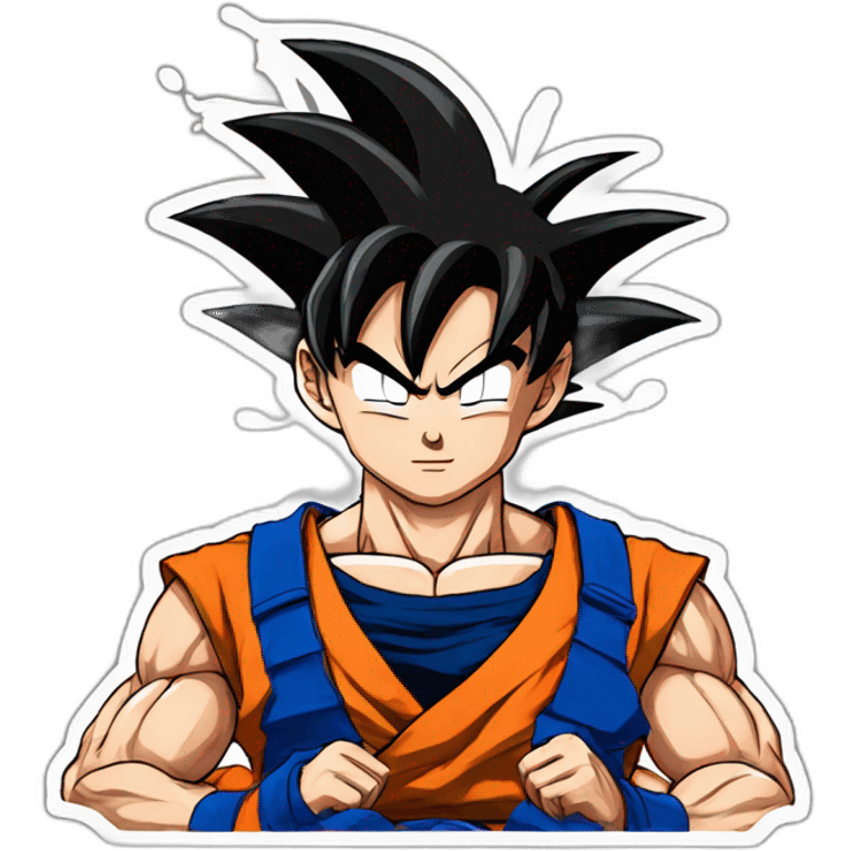 Goku avec kameha emoji