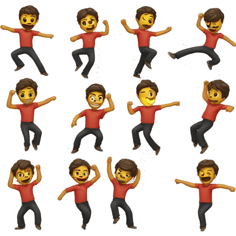 Bailar y hola  emoji