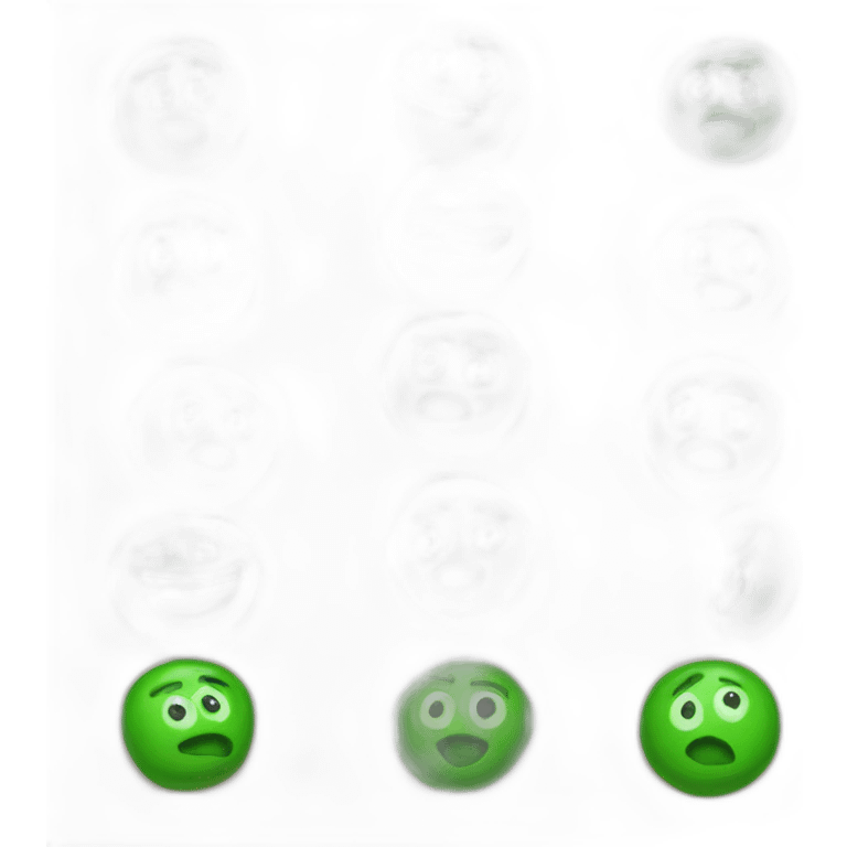 green m&m emoji