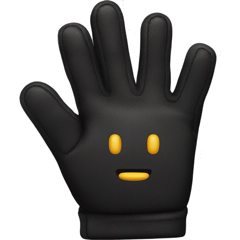 Gants noir emoji