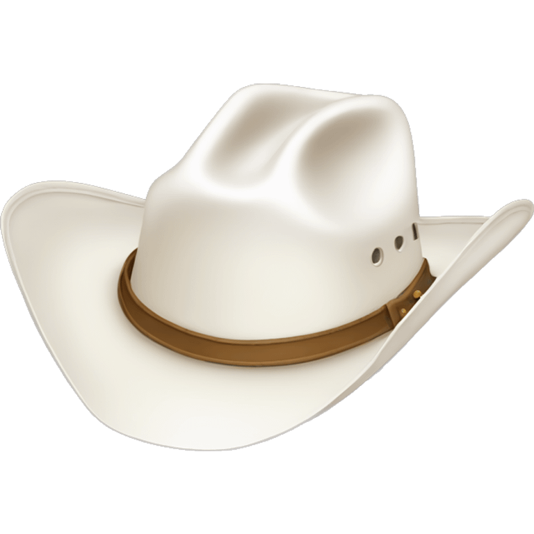 White straw cowboy hat emoji