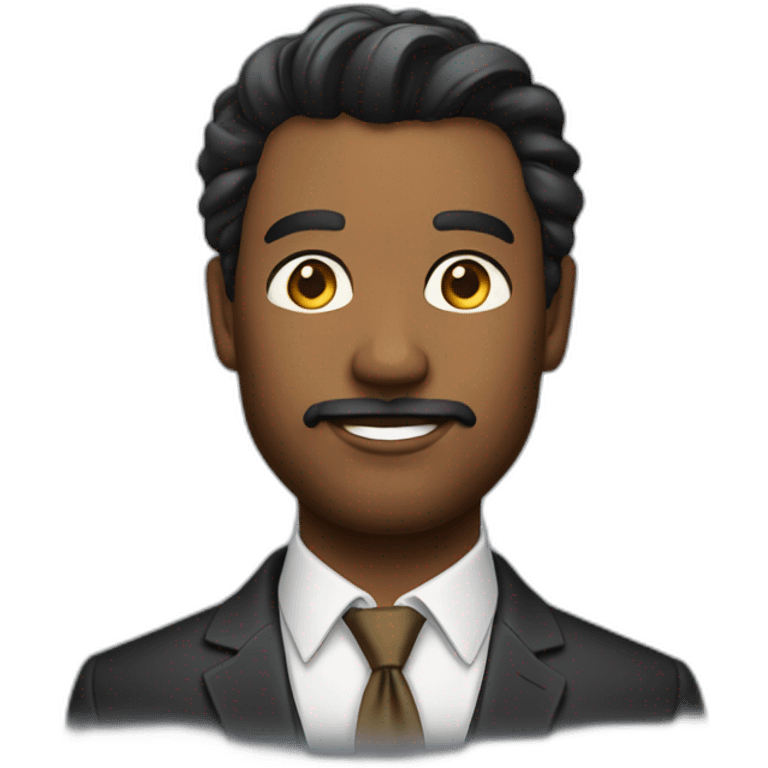 Rich and handsome man emoji