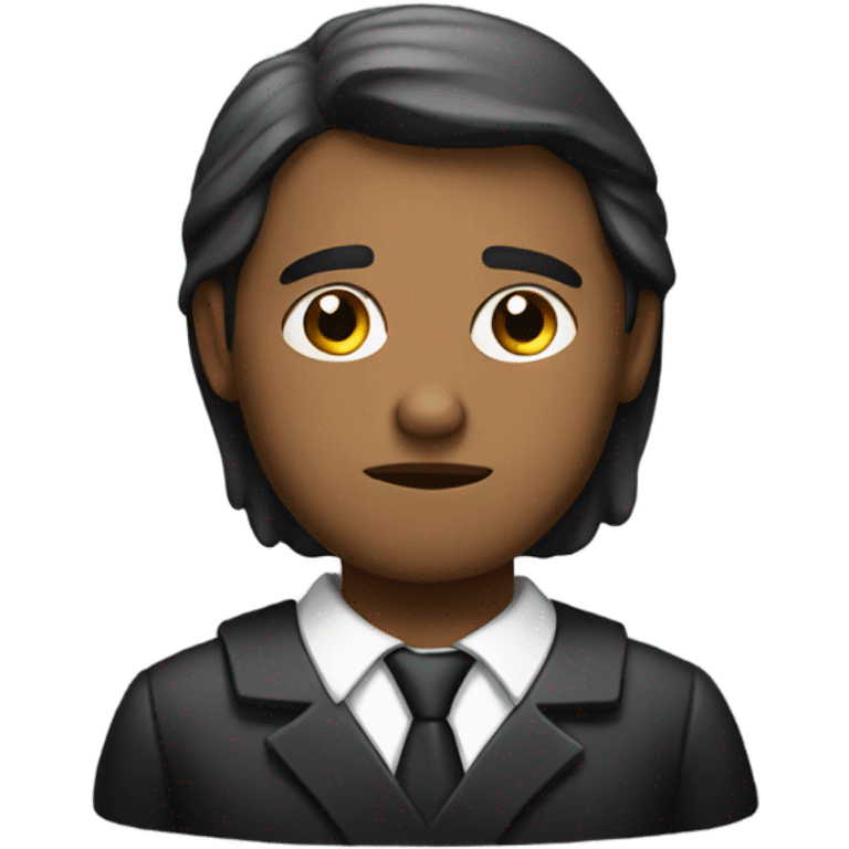 Sad lawyer working on Christmas  emoji