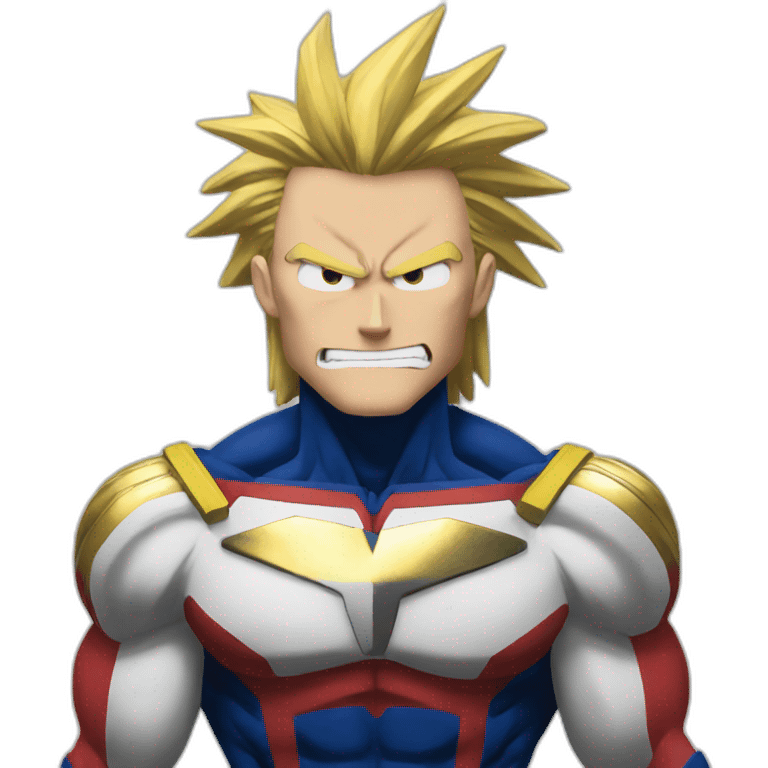 All might hero motivated emoji