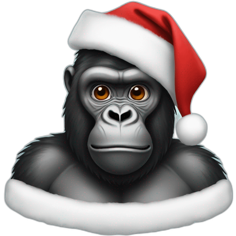 Gorilla santa emoji