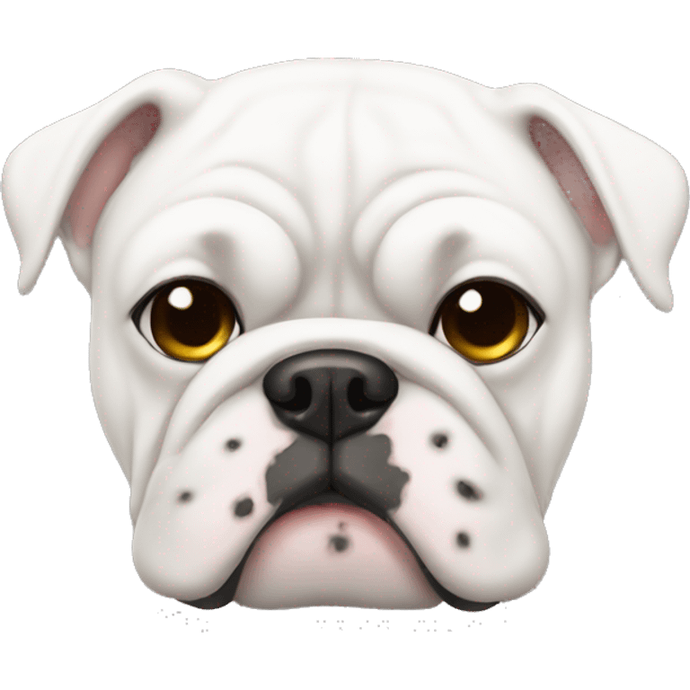 white bulldog emoji