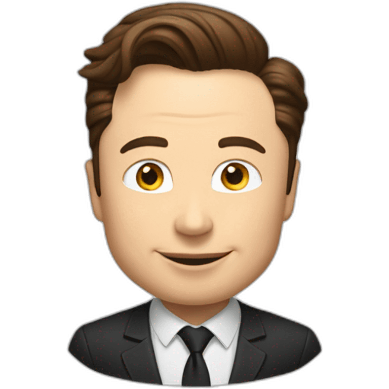 Elon Musk qui fait un doigt d’honneur  emoji