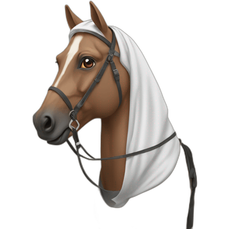 Un arabe avec un cheval emoji