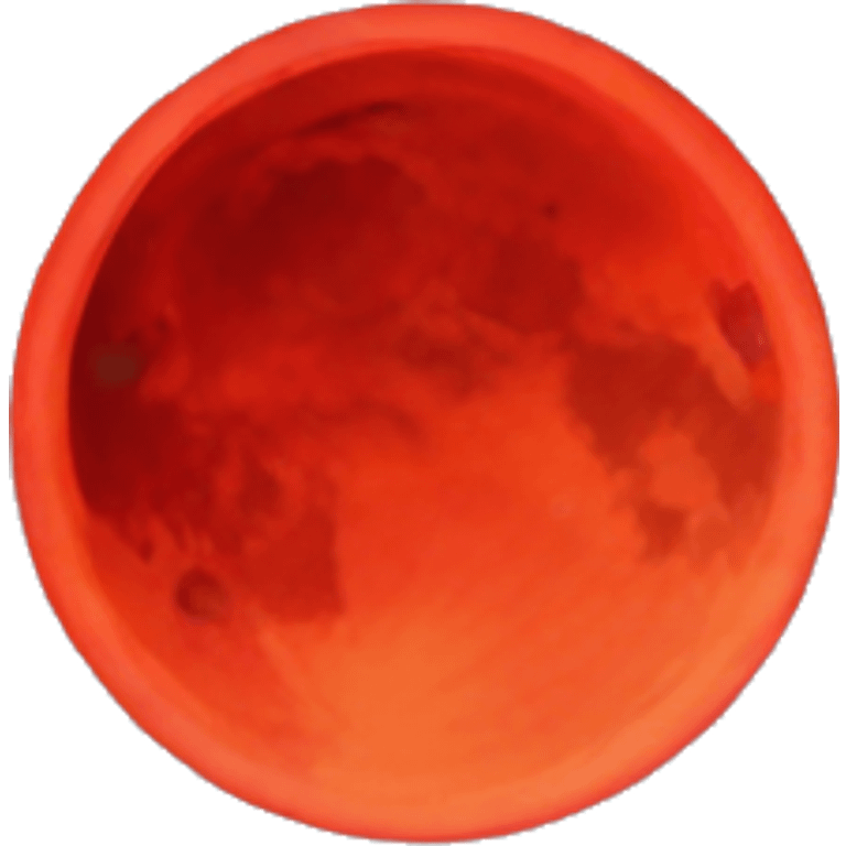 Red moon emoji