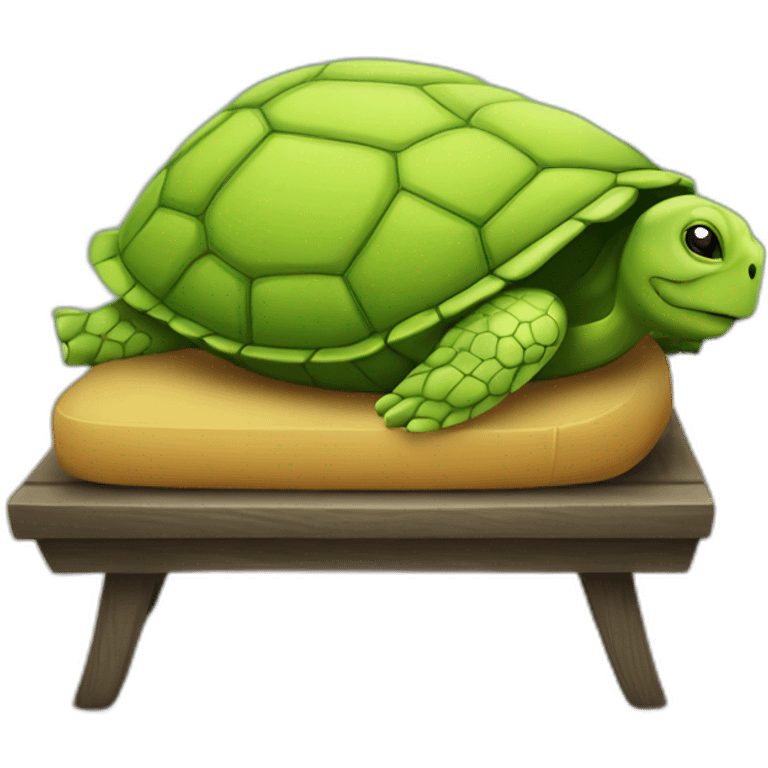 Tortue sur chaise emoji