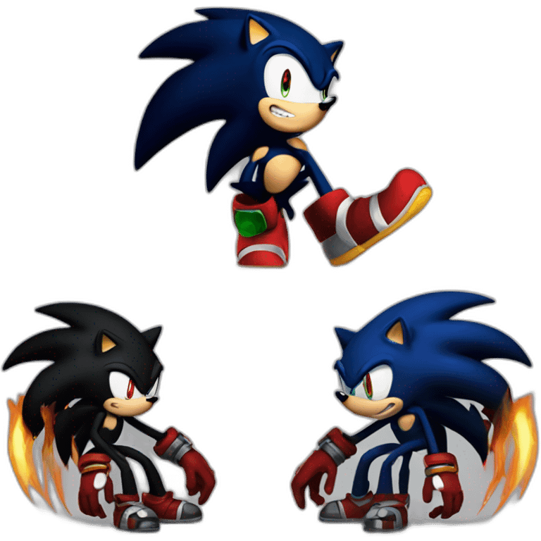 Sonic shadow knuckles ami chaos emoji