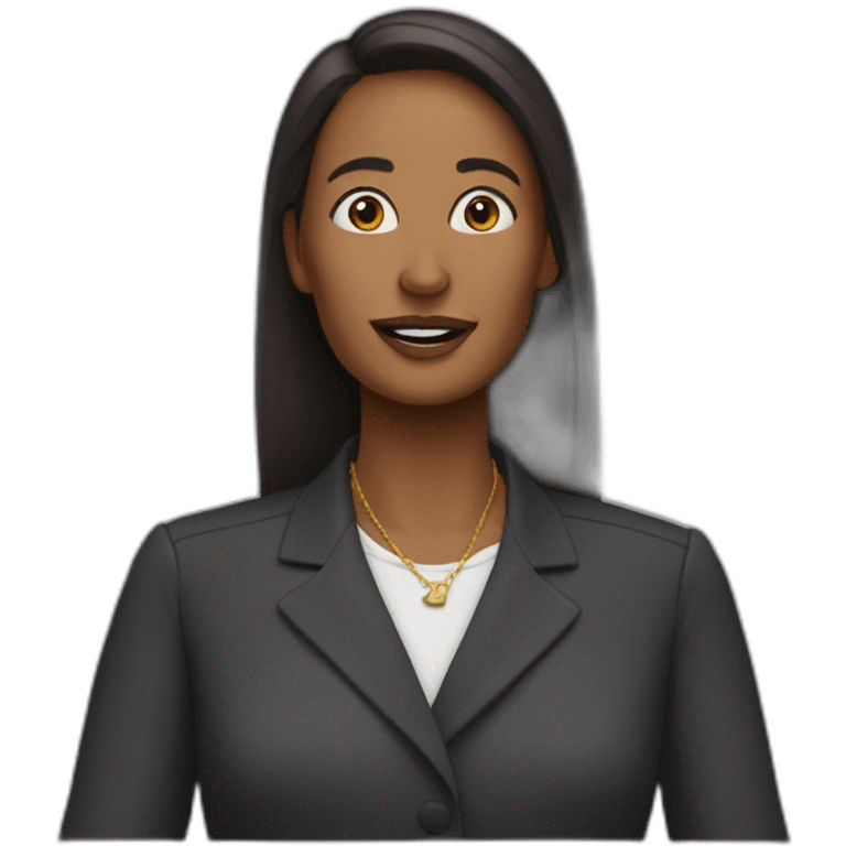 Iman gadzhi giving a speech emoji