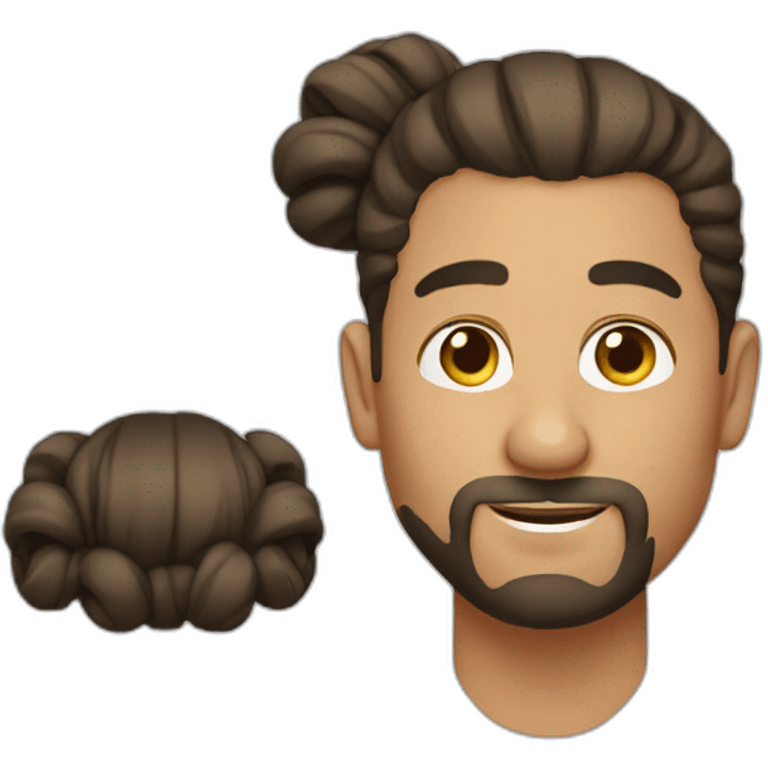 man-bun verbal designer emoji