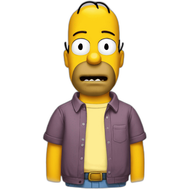 Homer simpson with shirt emoji