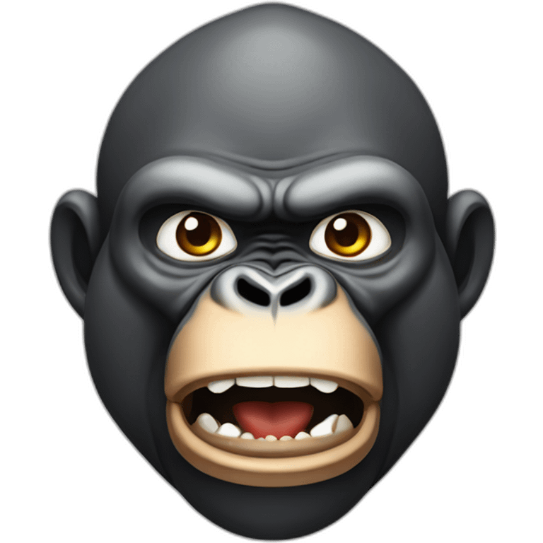 Gorilla mad at India emoji