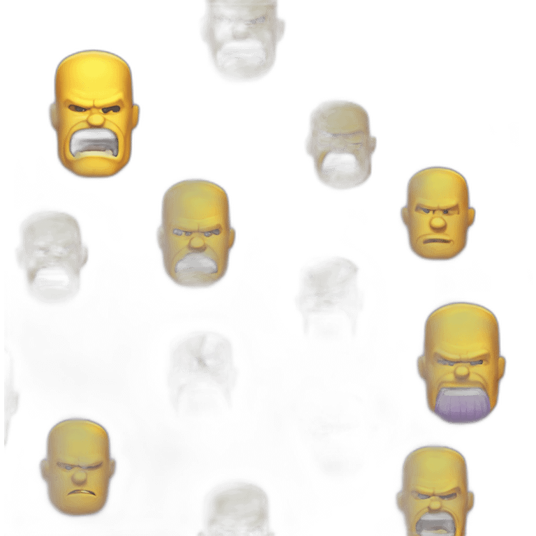 thanos mashup homer emoji