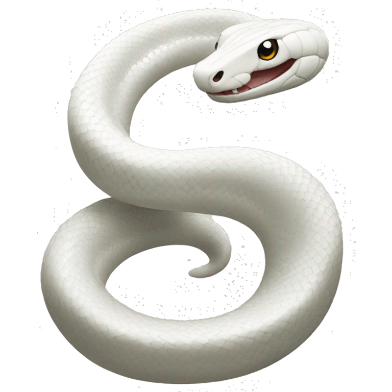 White snake with daimond  emoji