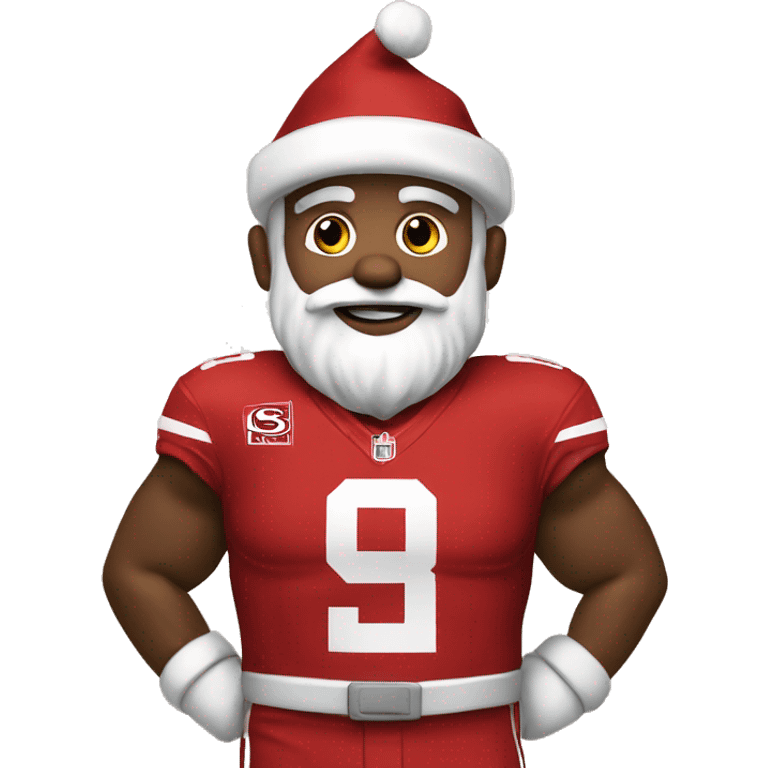 SF 49er Santa emoji