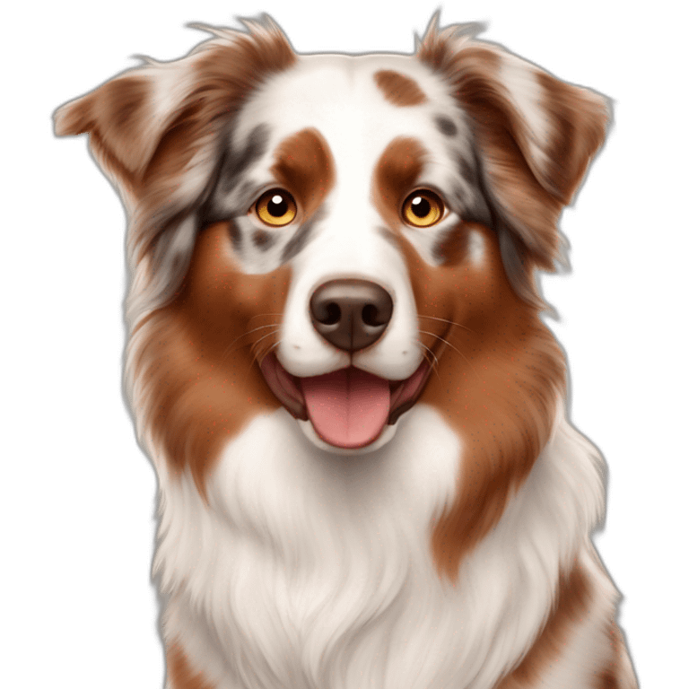 Australian shepherd red merle emoji