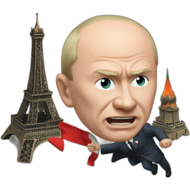 Moscow putin attacks paris satan emoji