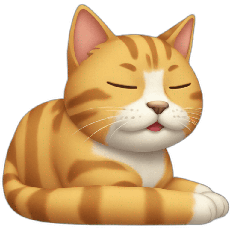 Gato durmiendo  emoji