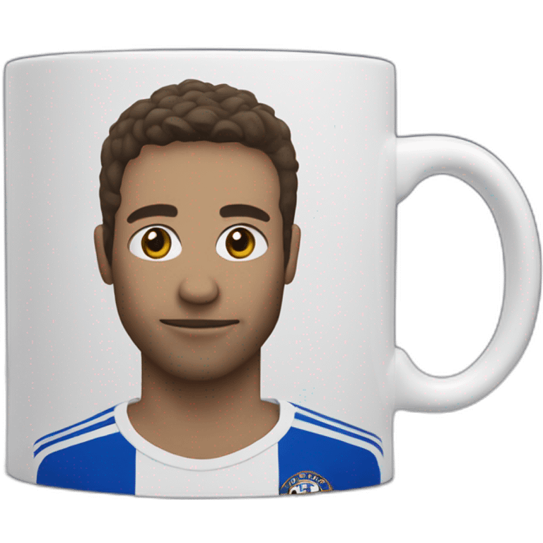 mug in chelsea colours emoji