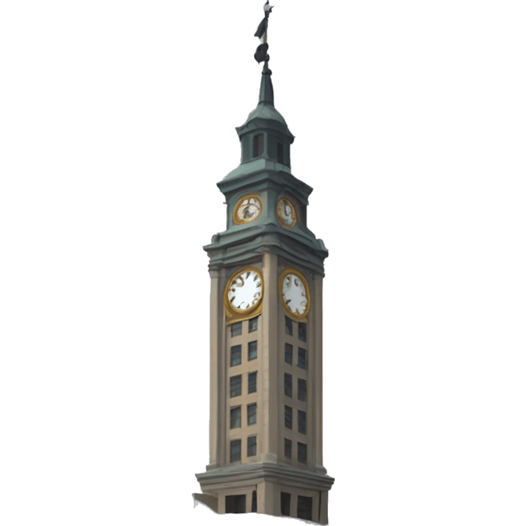 philadelphia city clock tower emoji