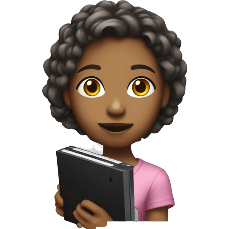 Girl playing on PlayStation  emoji