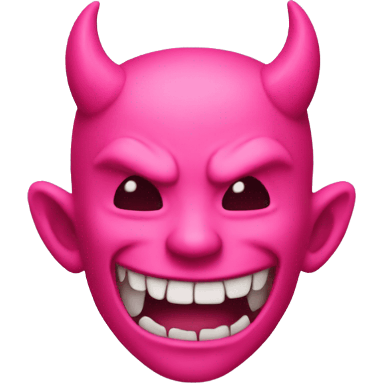 Pink devil emoji