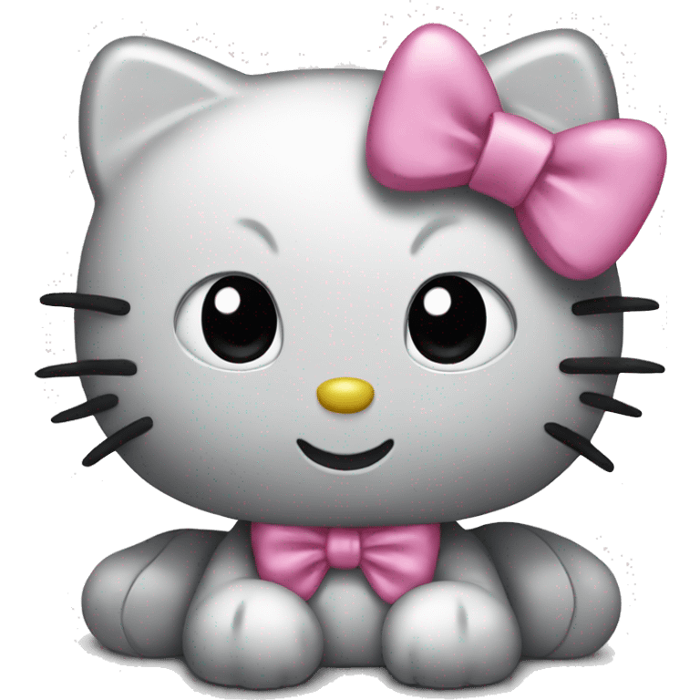 hello kitty with a pink bow emoji