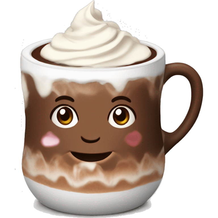 Hot chocolate with cream  emoji