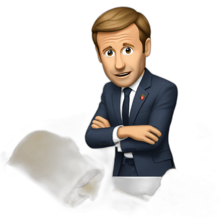 Macron qui mange du kebab  emoji