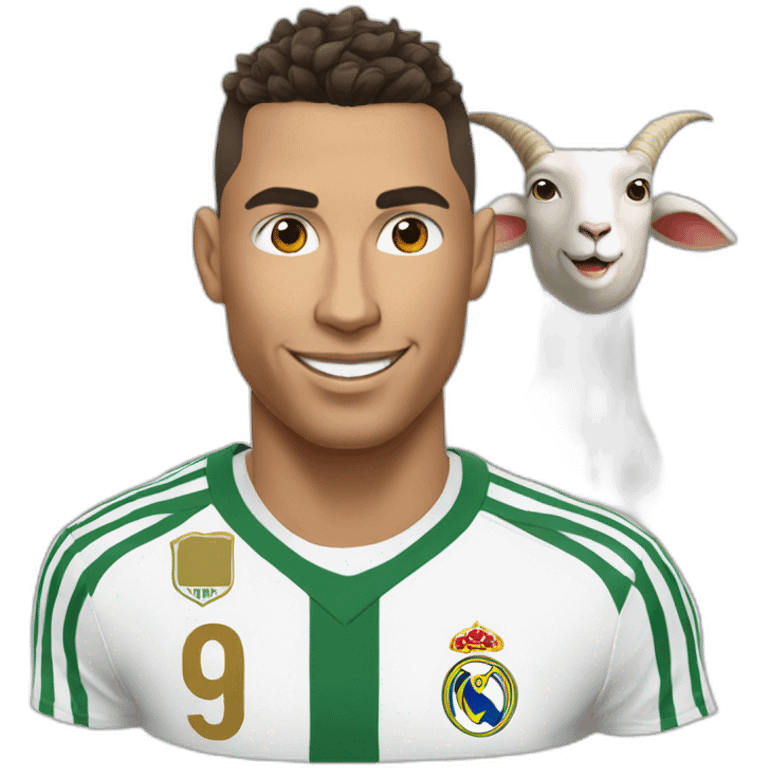 Ronaldo are thé goat emoji