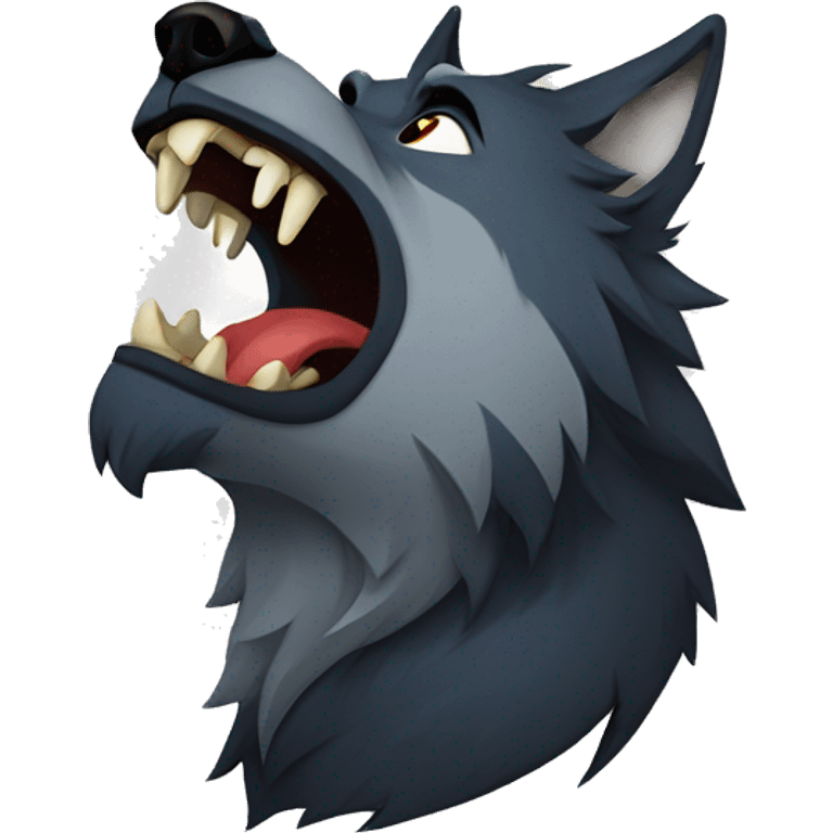 werewolf howling emoji