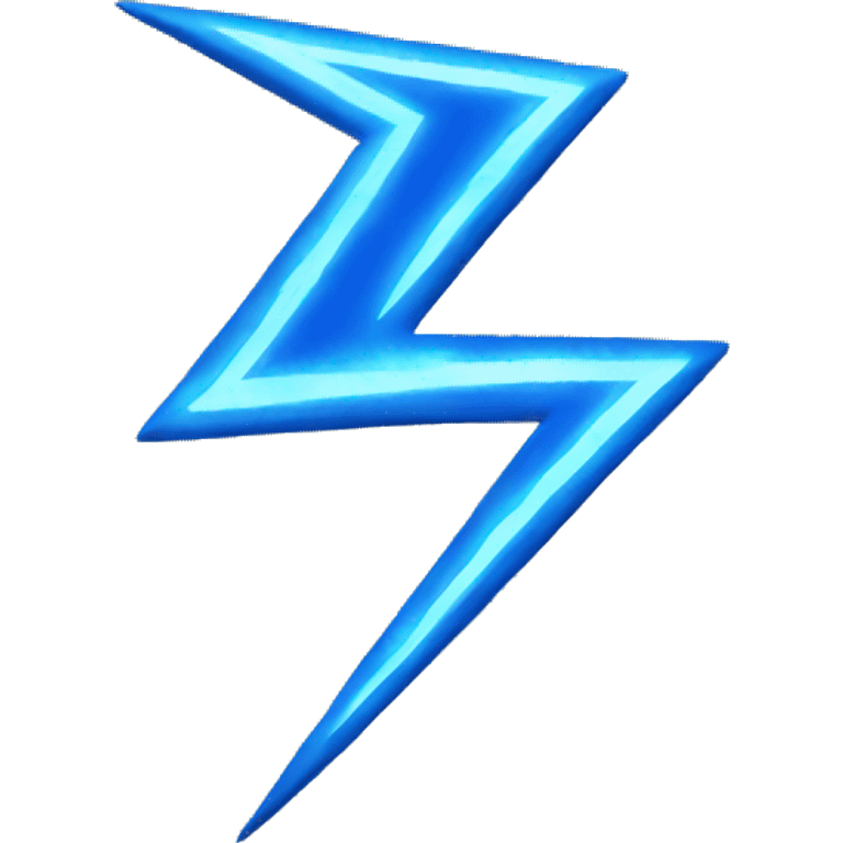 Blue lightning emoji