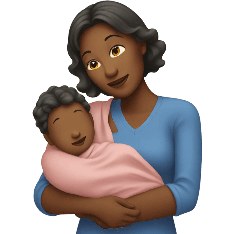 mother with baby in her arms emoji