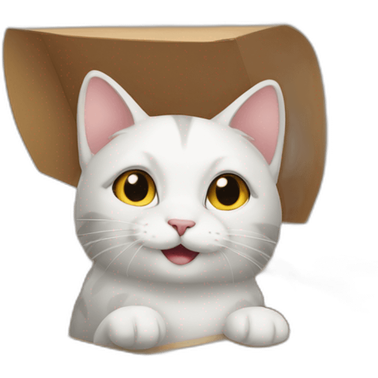 cat in a box emoji