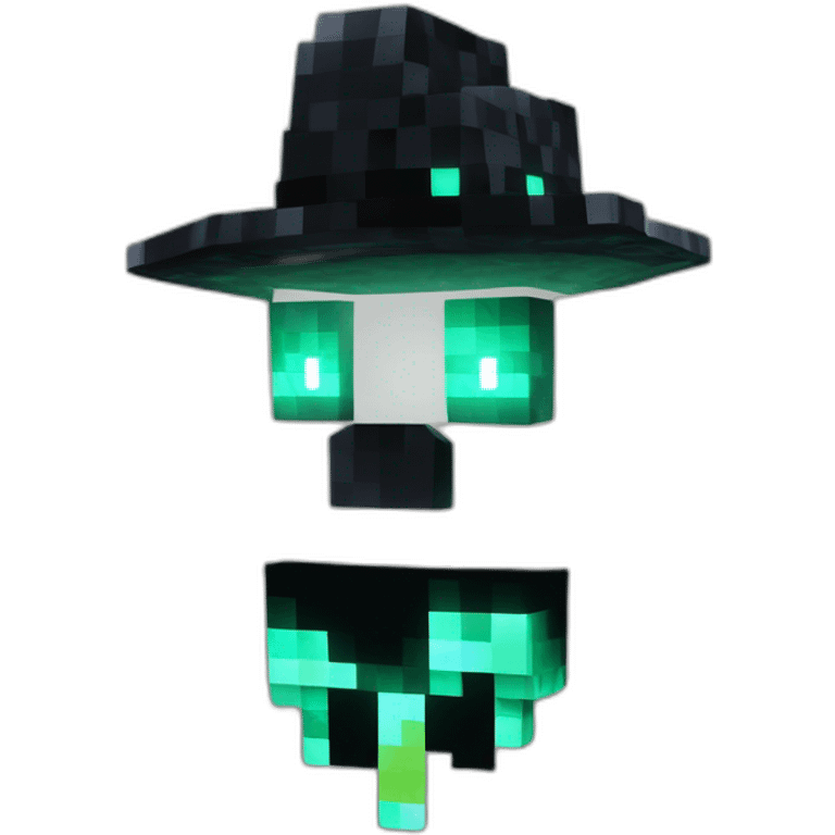 Pixel Minecraft Fedora Halloween Head Mask Diamond Obsidian Emerald Flame Shiny Glow Reward Legendary Unique Epic Mystery emoji