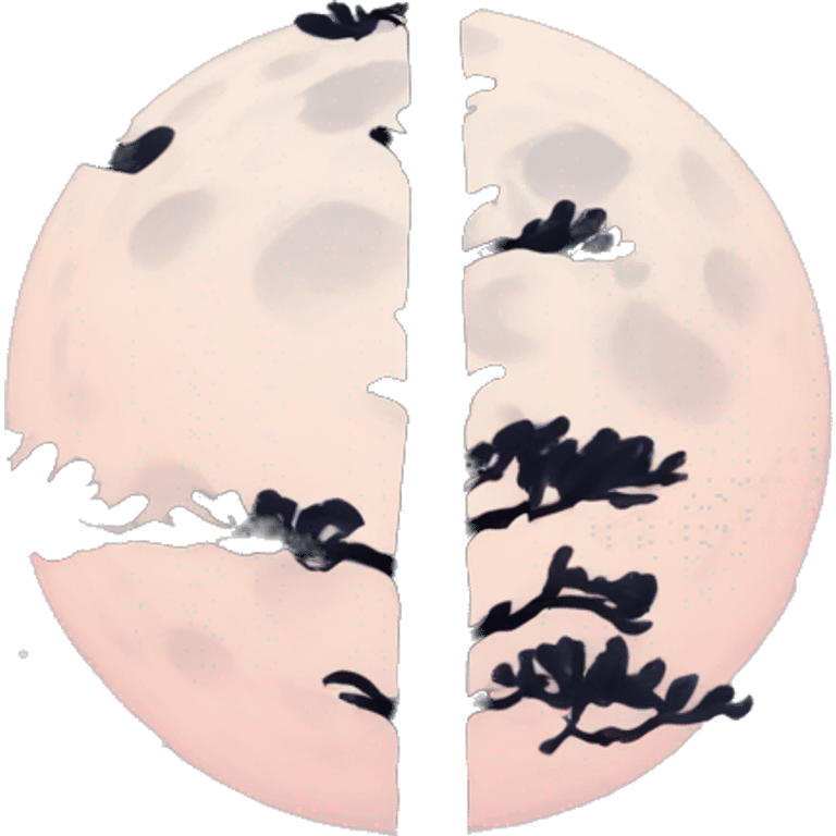 Forest night moon emoji