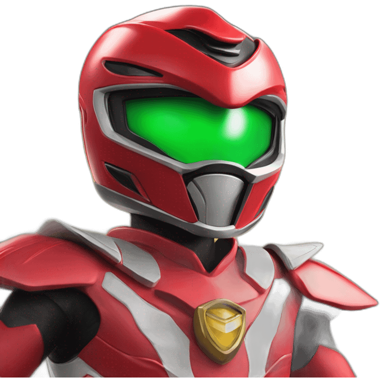 Red Wild Force power Ranger emoji