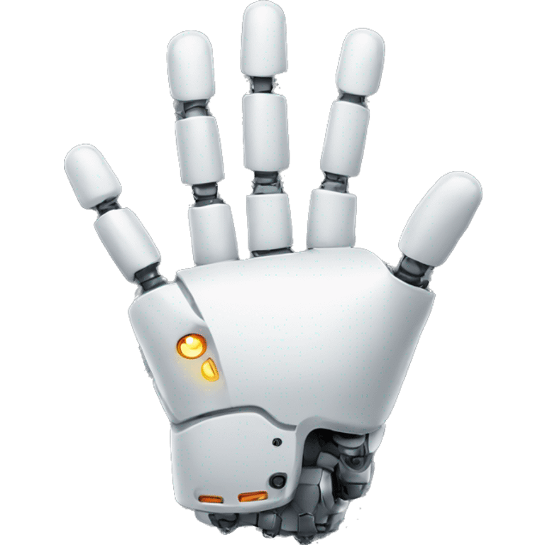 robotic hand good finger emoji