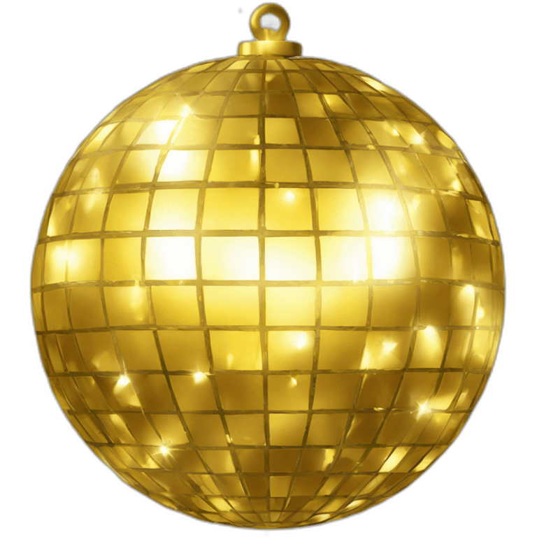 gold disco ball emoji