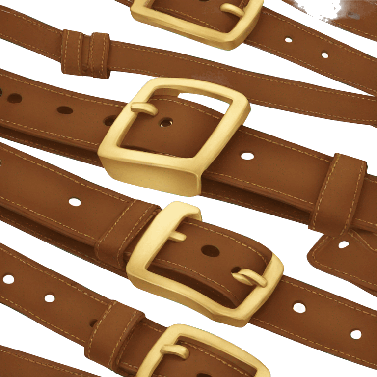 the belt is brown emoji