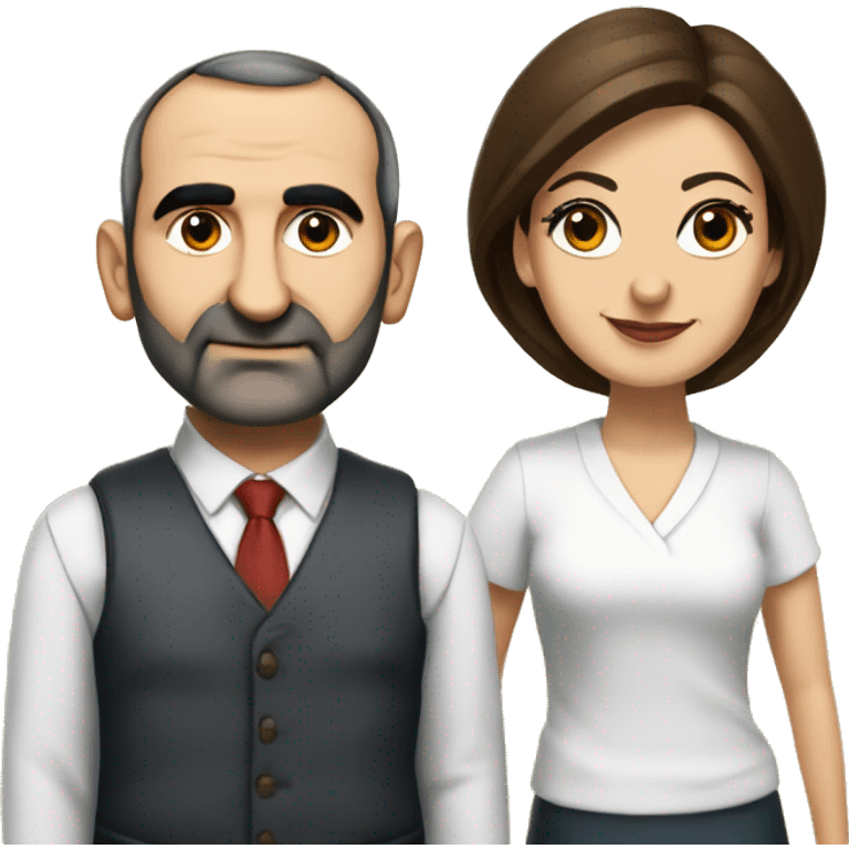 Nikol Pashinyan and Anna Hakobyan emoji