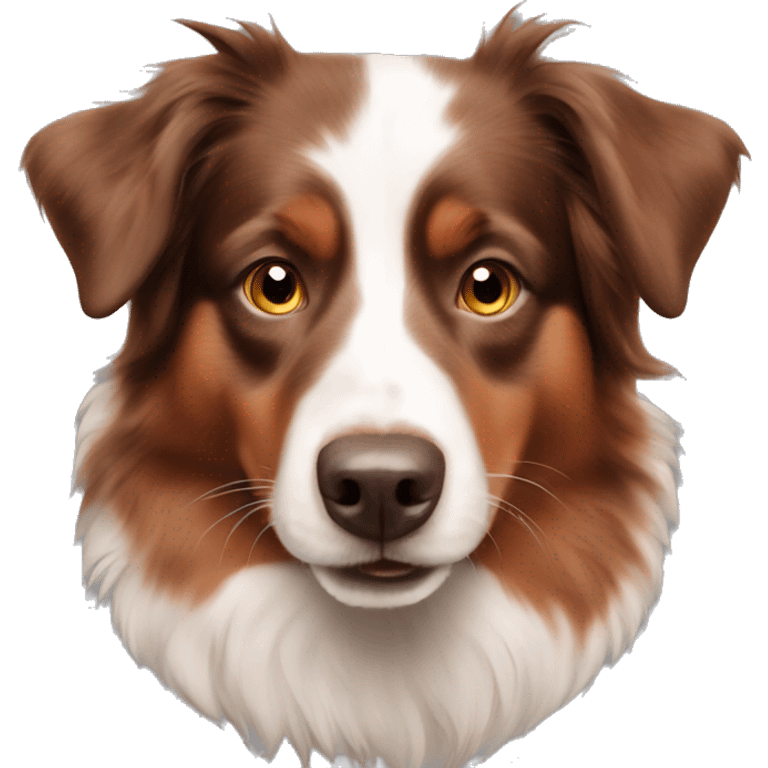 Red tri Australian shepherd emoji